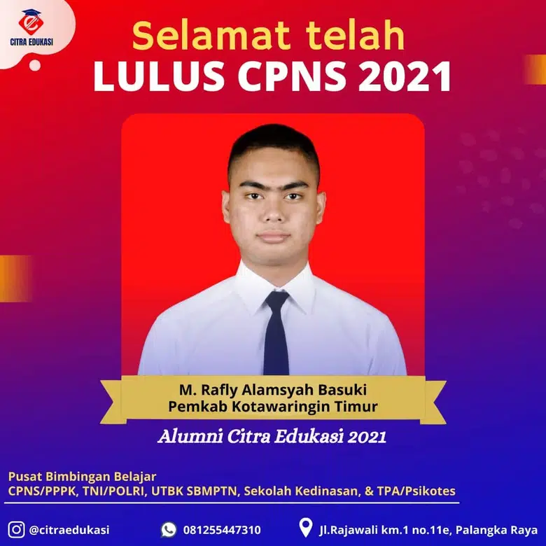 Alumni Citra Edukasi M. Rafly Alamsyah Basuki