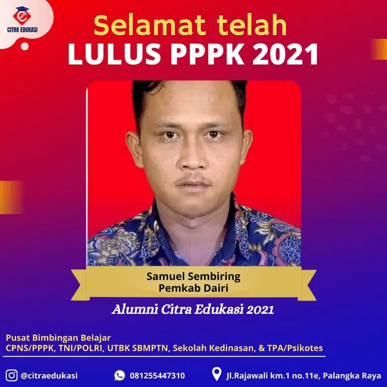 Alumni Citra Edukasi Samuel Sembiring