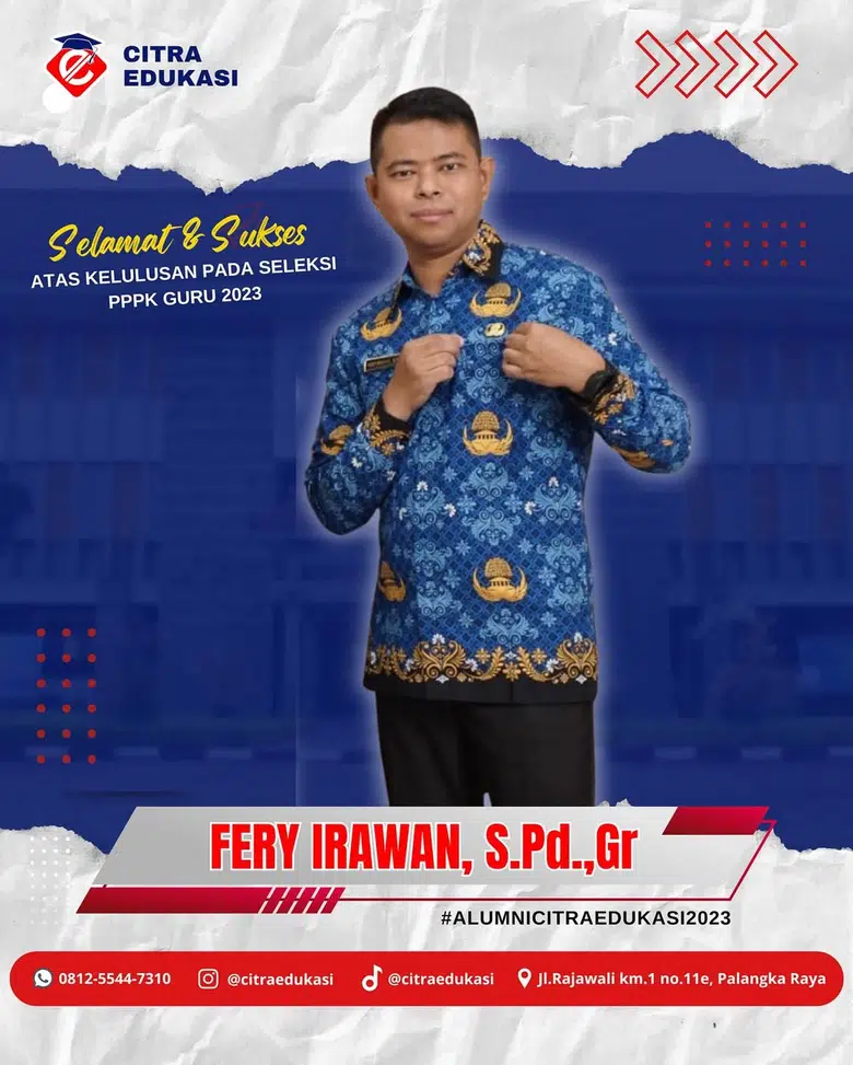 Alumni Citra Edukasi Fery Irawan, S.Pd,Gr