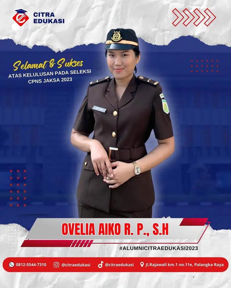 Alumni Citra Edukasi Ovelia Aiko R. P, S.H
