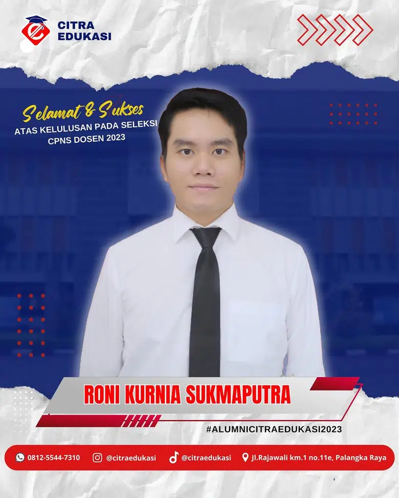 Alumni Citra Edukasi Roni Kurnia Sukmaputra