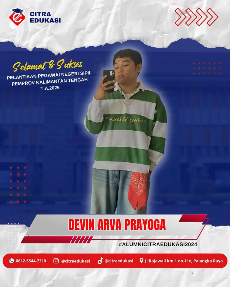 Alumni Citra Edukasi Devin Arva Prayoga