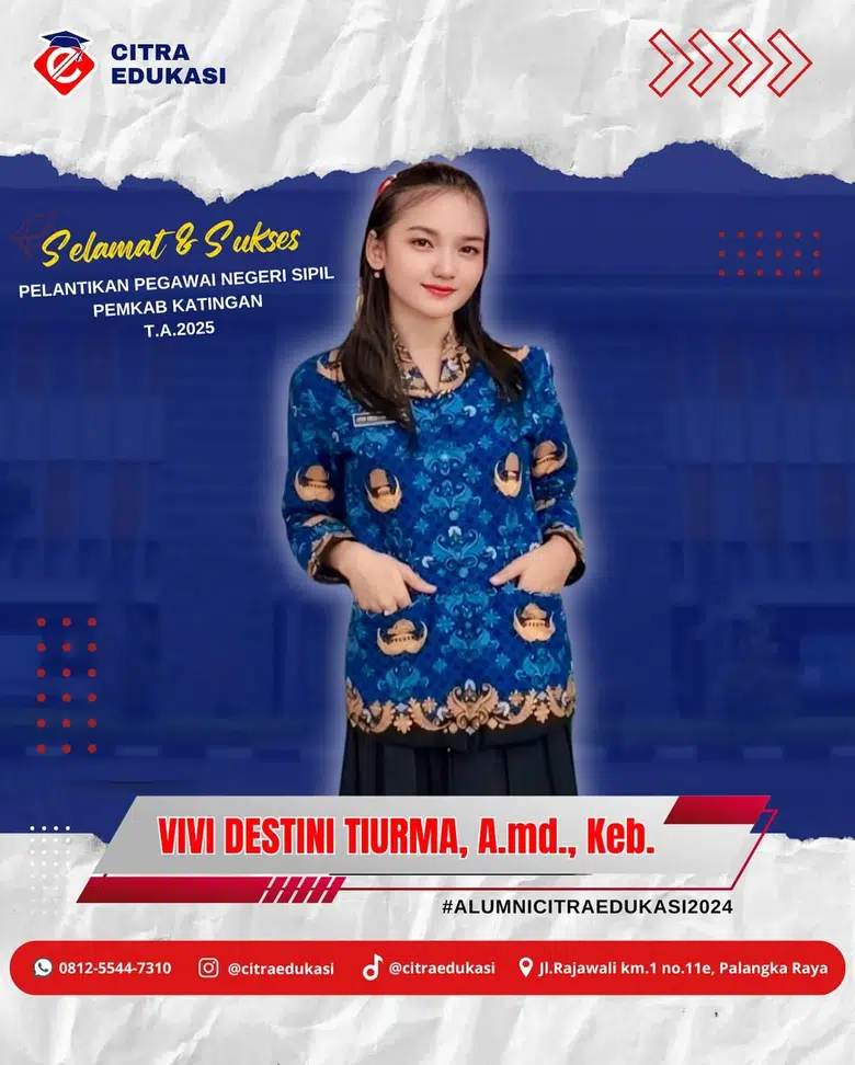 Alumni Citra Edukasi Vivi Destini Tiurma