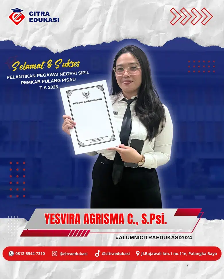 Alumni Citra Edukasi Yesvira Agrisma Clarisca