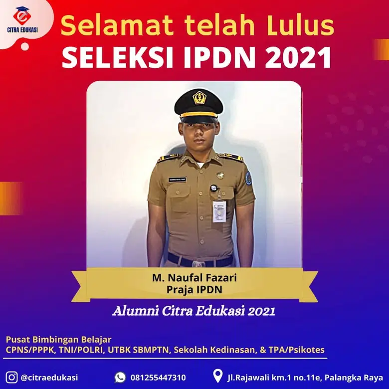 Alumni Citra Edukasi M. Naufal Fazari
