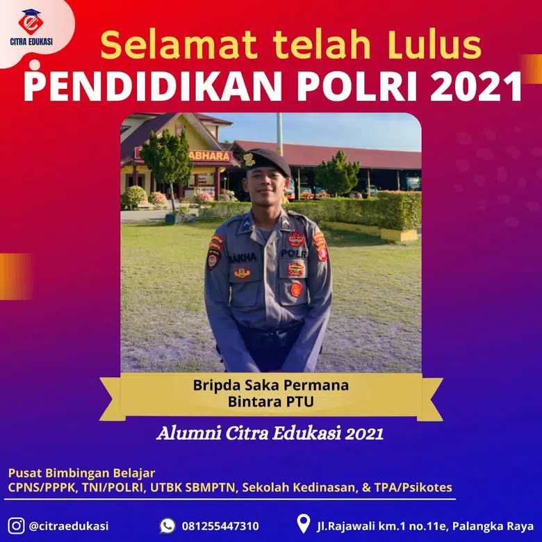 Alumni Citra Edukasi Bripda Saka Permana