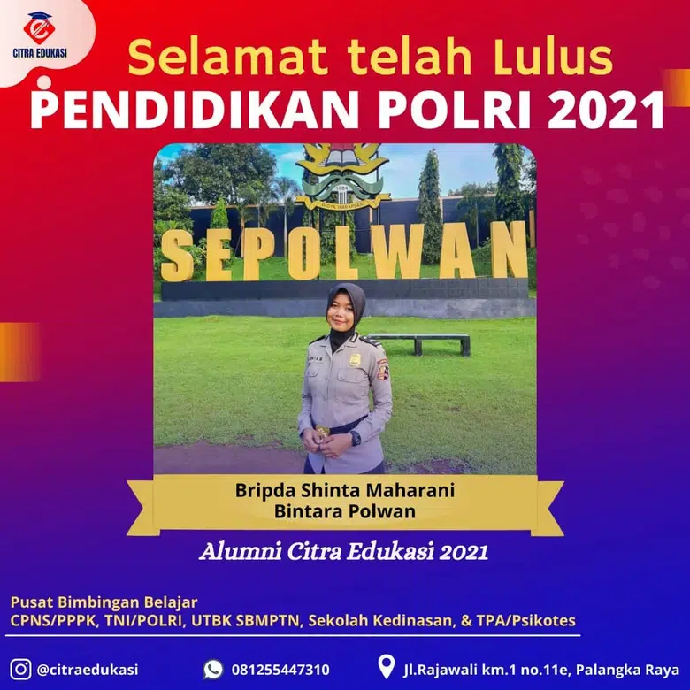 Alumni Citra Edukasi Bripda Shinta Maharani