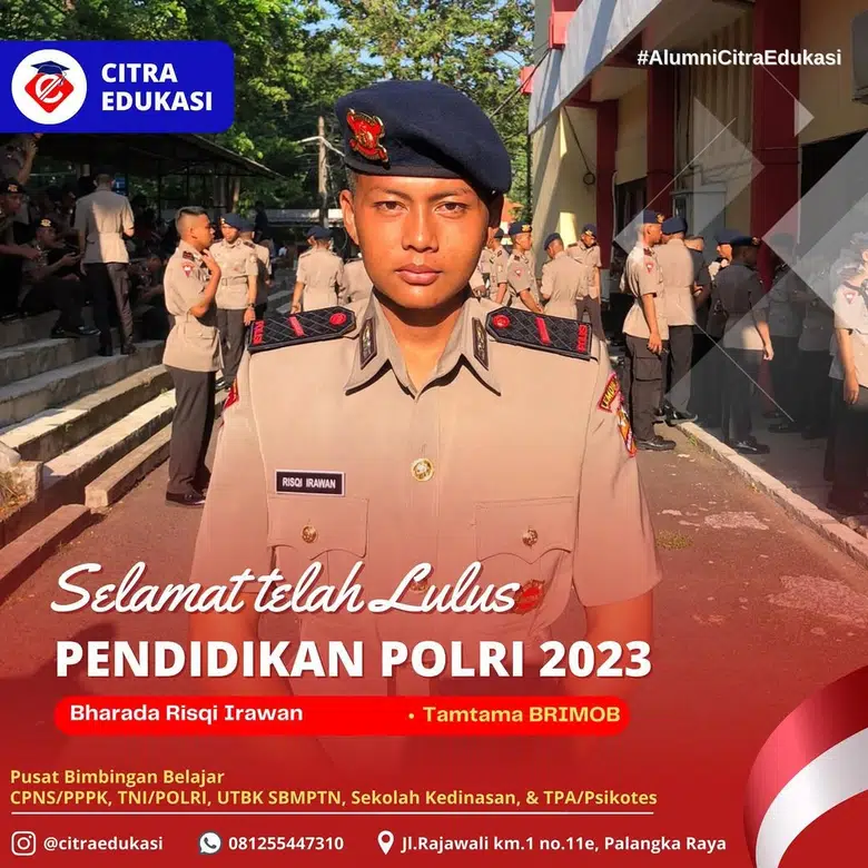 Alumni Citra Edukasi Bharada Risqi Irawan