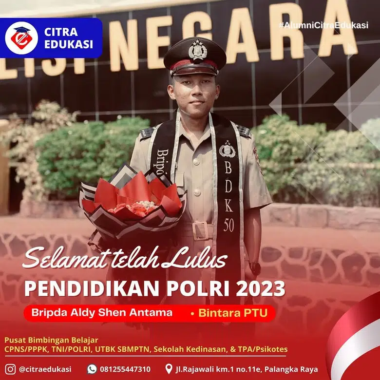 Alumni Citra Edukasi Bripda Aldy Shen Antama