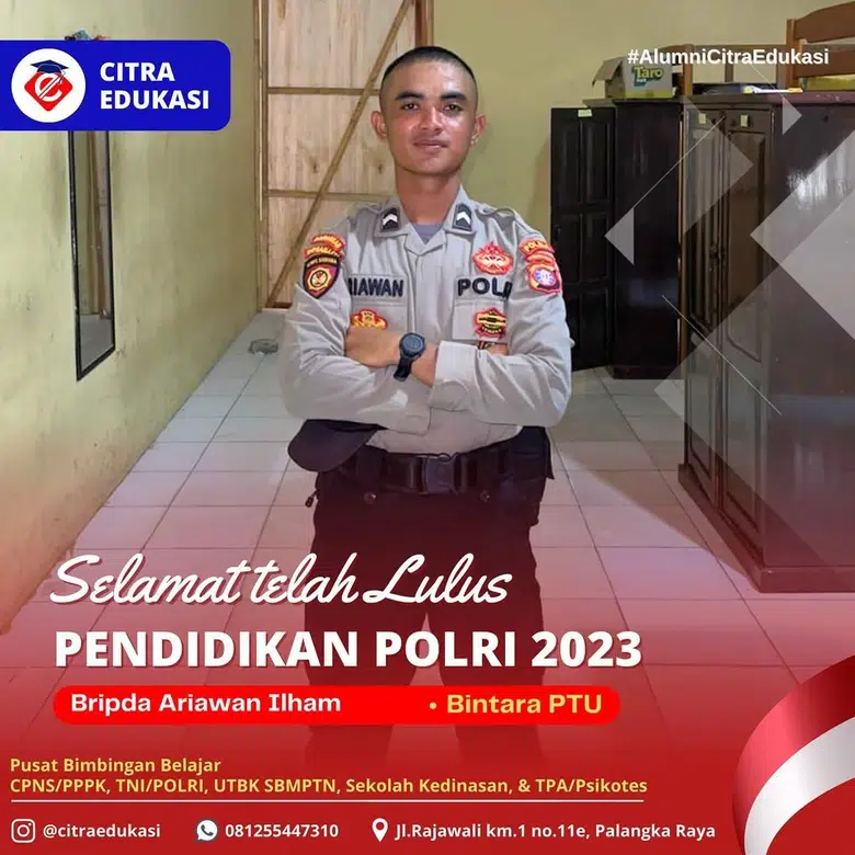 Alumni Citra Edukasi Bripda Ariawan Ilham