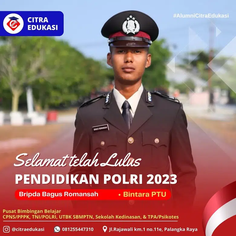 Alumni Citra Edukasi Bripda Bagus Romansah