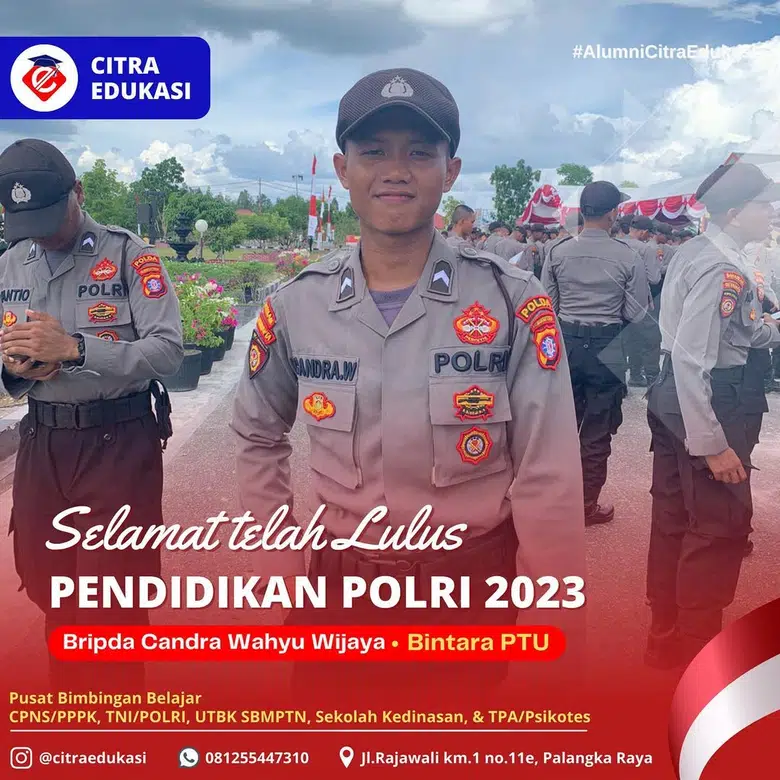 Alumni Citra Edukasi Bripda Candra Wahyu Wijaya
