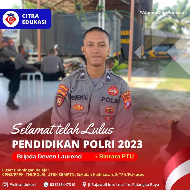 Alumni Citra Edukasi Bripda Deven Laurend