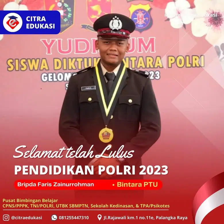 Alumni Citra Edukasi Bripda Faris Zainurrohman