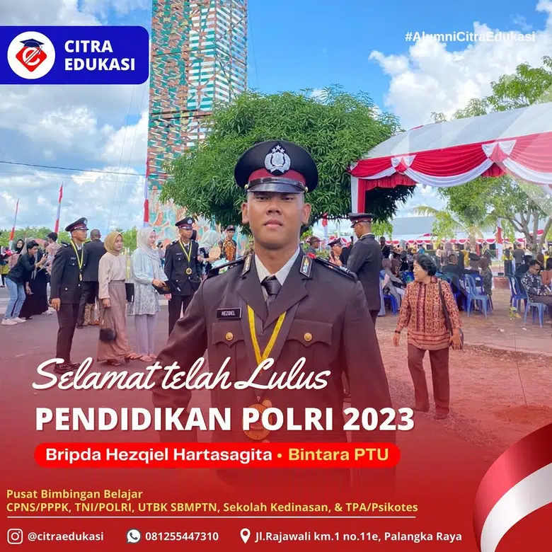 Alumni Citra Edukasi Bripda Hezqiel Hartasagita