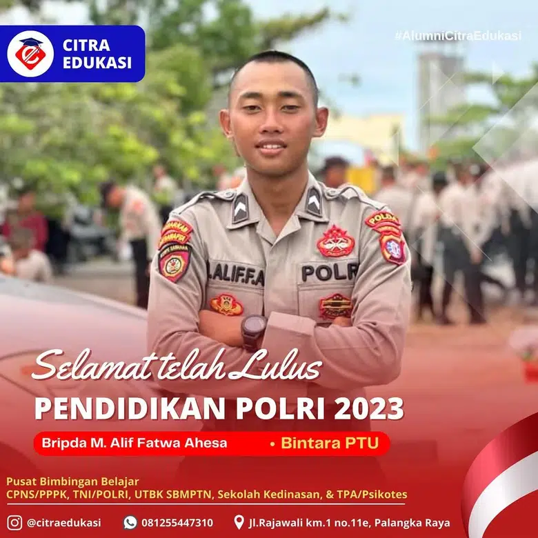 Alumni Citra Edukasi Bripda M. Alif Fatwa Ahesa