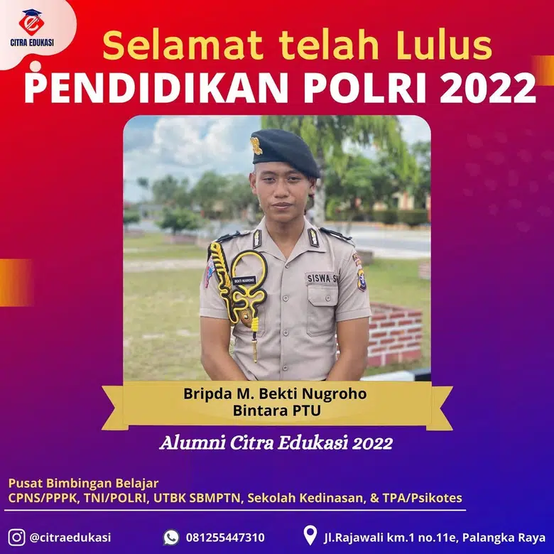 Alumni Citra Edukasi Bripda M. Bekti Nugroho