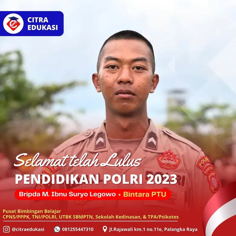 Alumni Citra Edukasi Bripda M. Ibnu Suryo Legowo