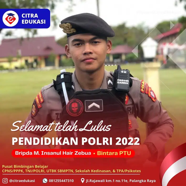 Alumni Citra Edukasi Bripda M. Insanul Hair Zebua