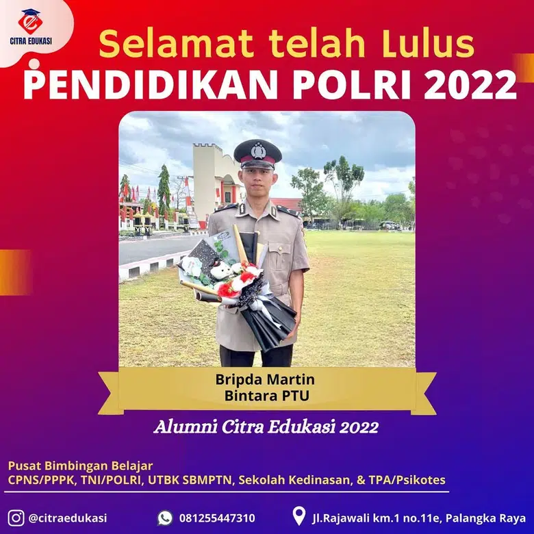 Alumni Citra Edukasi Bripda Martin