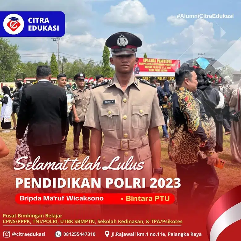 Alumni Citra Edukasi Bripda Ma’ruf Wicaksono