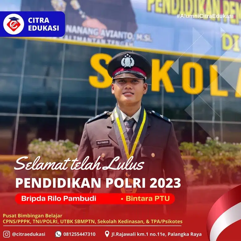 Alumni Citra Edukasi Bripda Rilo Pambudi