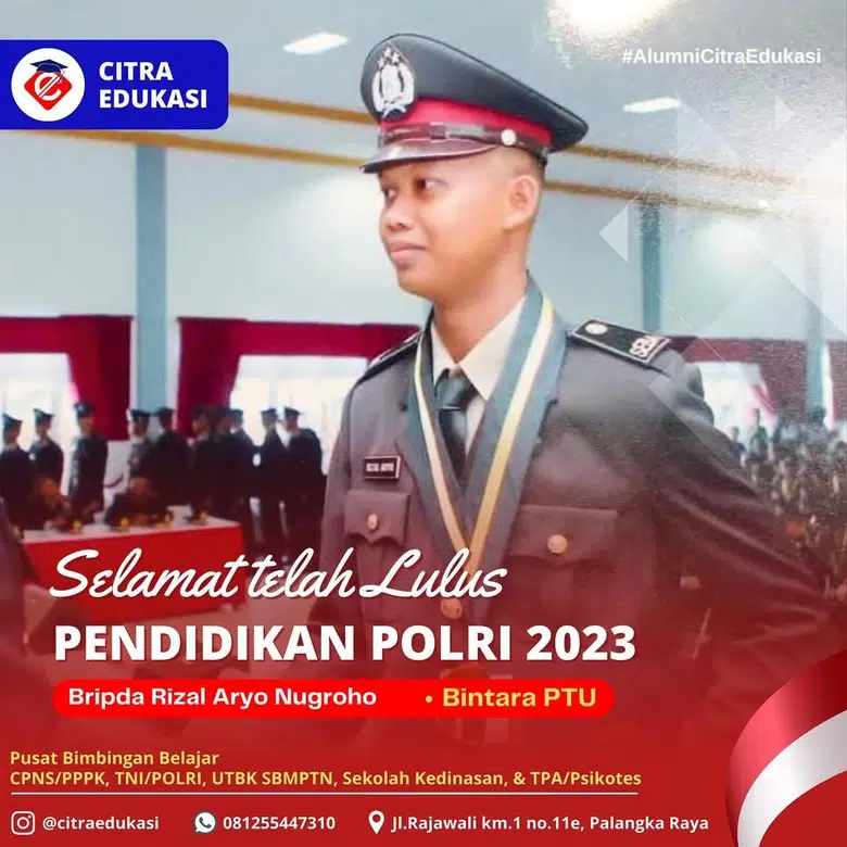 Alumni Citra Edukasi Bripda Rizal Aryo Nugroho