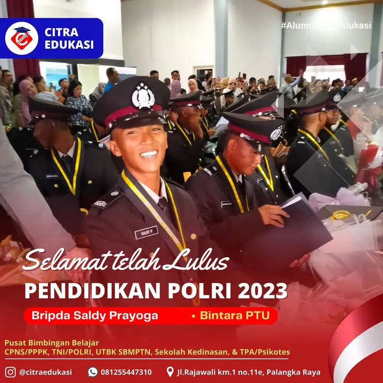 Alumni Citra Edukasi Bripda Saldy Prayoga