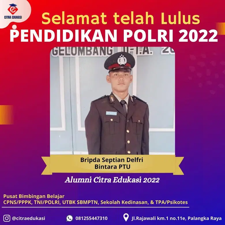 Alumni Citra Edukasi Bripda Septian Delfri