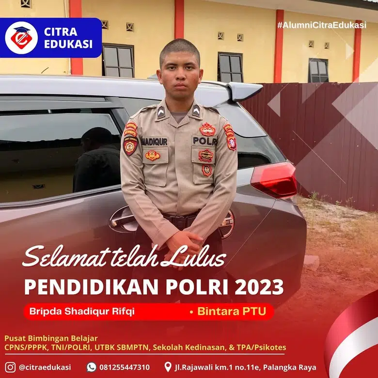 Alumni Citra Edukasi Bripda Shadiqur Rifqi