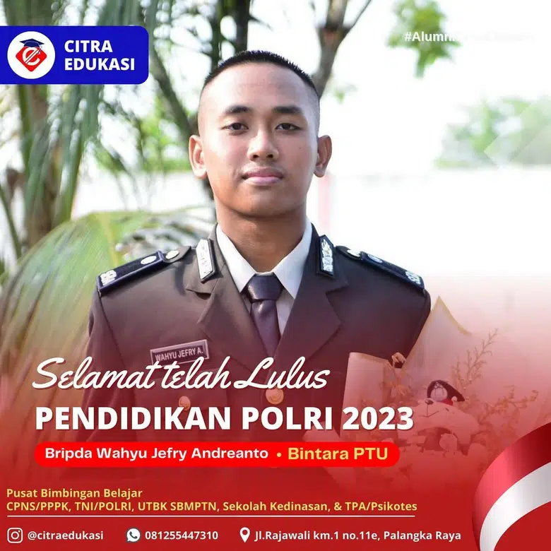 Alumni Citra Edukasi Bripda Wahyu Jefry Andreanto