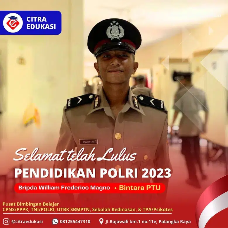Alumni Citra Edukasi Bripda William Frederico Magno