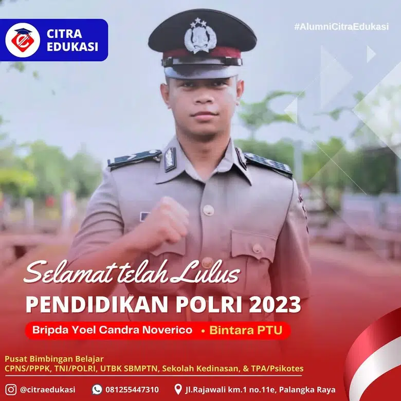 Alumni Citra Edukasi Bripda Yoel Chandra Noverico