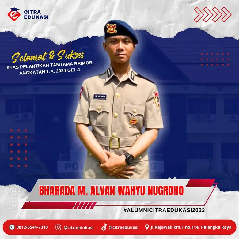 Alumni Citra Edukasi Bharada M. Alvan Wahyu Nugroho
