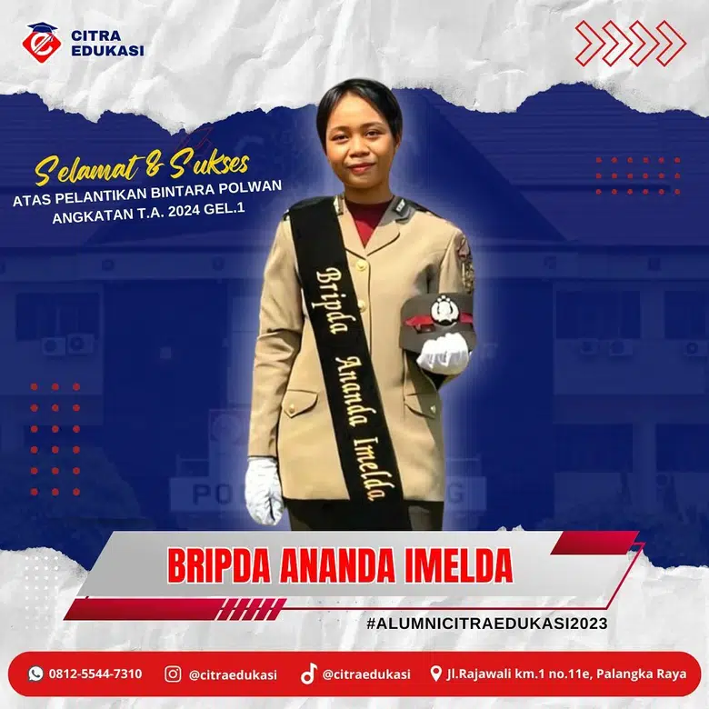 Alumni Citra Edukasi Bripda Ananda Imelda