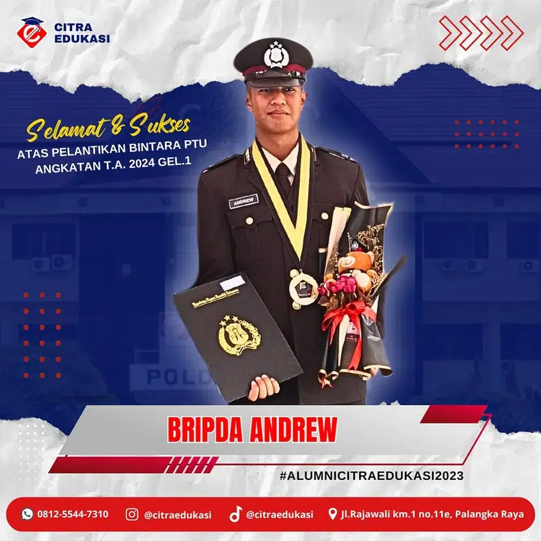 Alumni Citra Edukasi Bripda Andrew