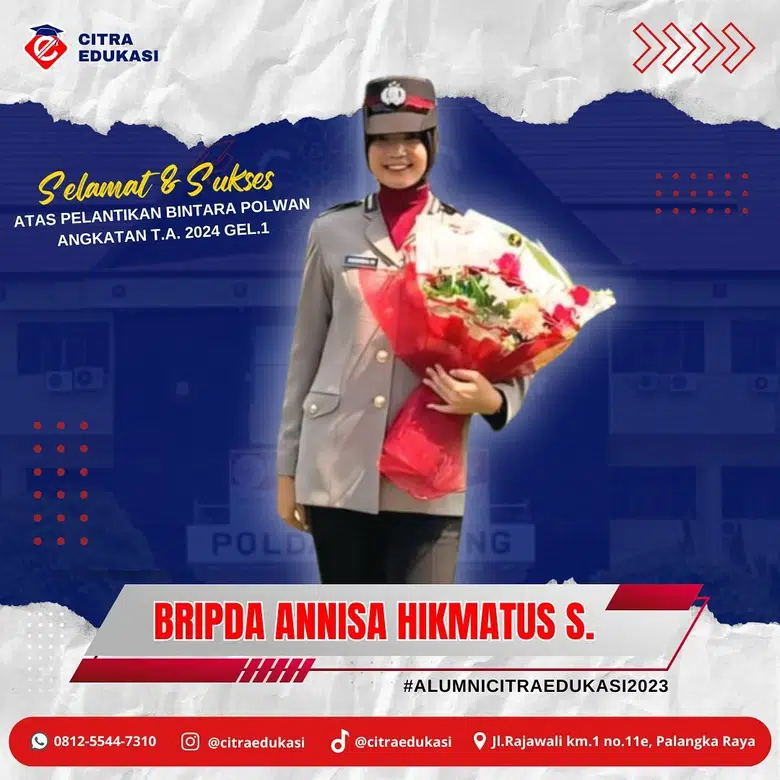 Alumni Citra Edukasi Bripda Annisa Hikmatus S.