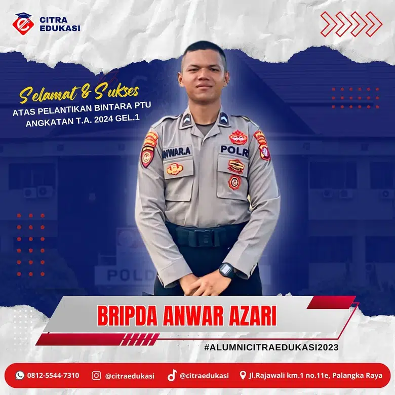 Alumni Citra Edukasi Bripda Anwar Azari
