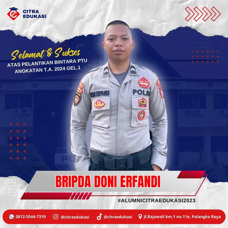 Alumni Citra Edukasi Bripda Doni Erfandi