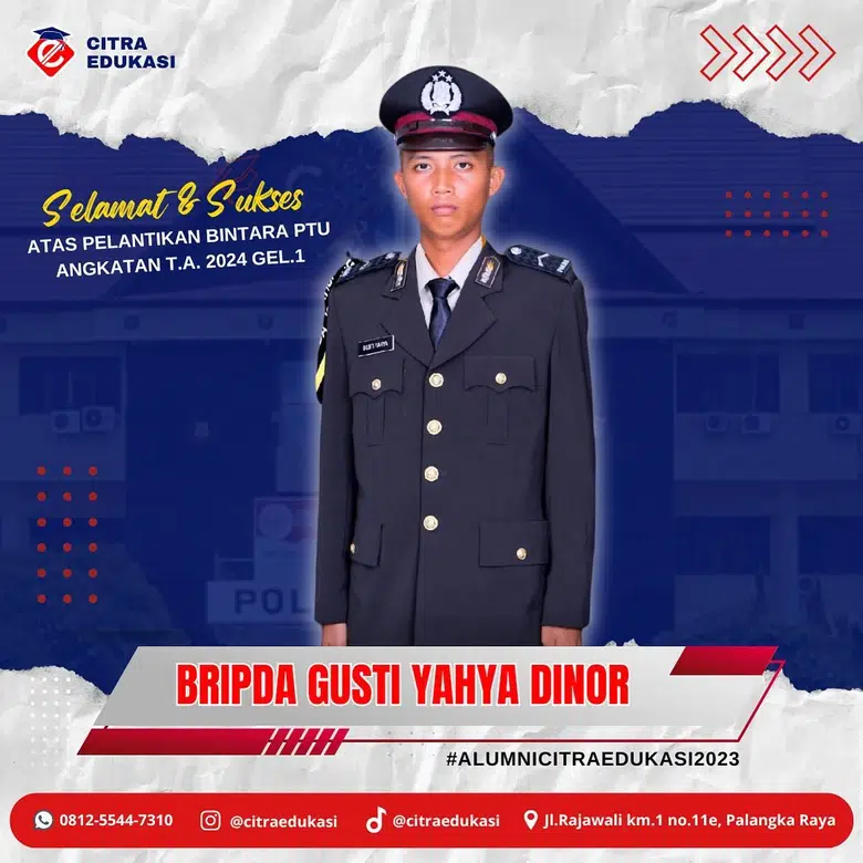 Alumni Citra Edukasi Bripda Gusti Yahya Dinor