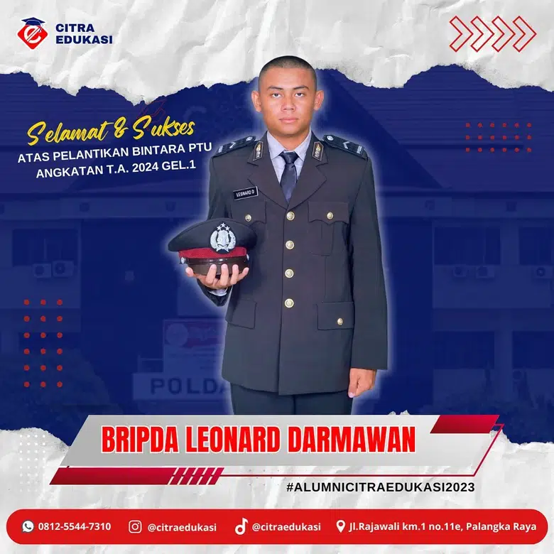 Alumni Citra Edukasi Bripda Leonard Darmawan