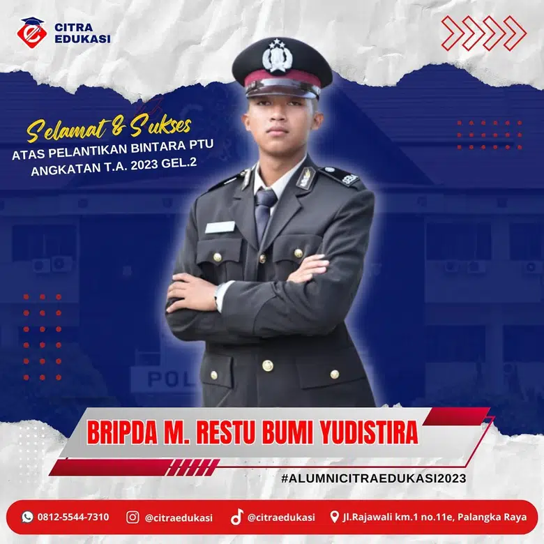 Alumni Citra Edukasi Bripda M. Restu Bumi Yudistira