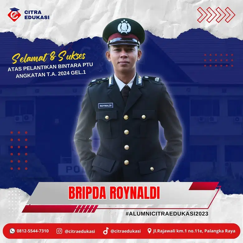 Alumni Citra Edukasi Bripda Roynaldi