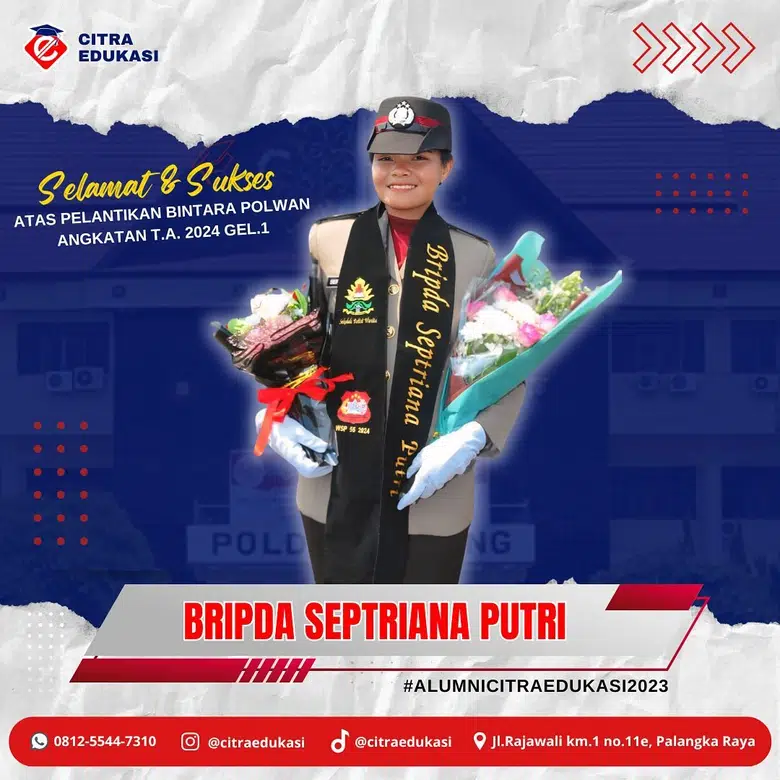 Alumni Citra Edukasi Bripda Septriana Putri