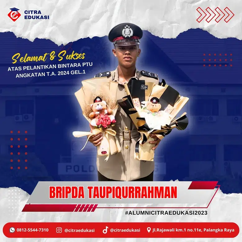 Alumni Citra Edukasi Bripda Taupiqurrahman