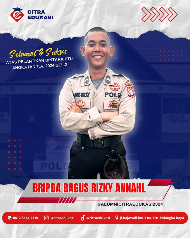 Alumni Citra Edukasi Bripda Bagus Rizky Annahl