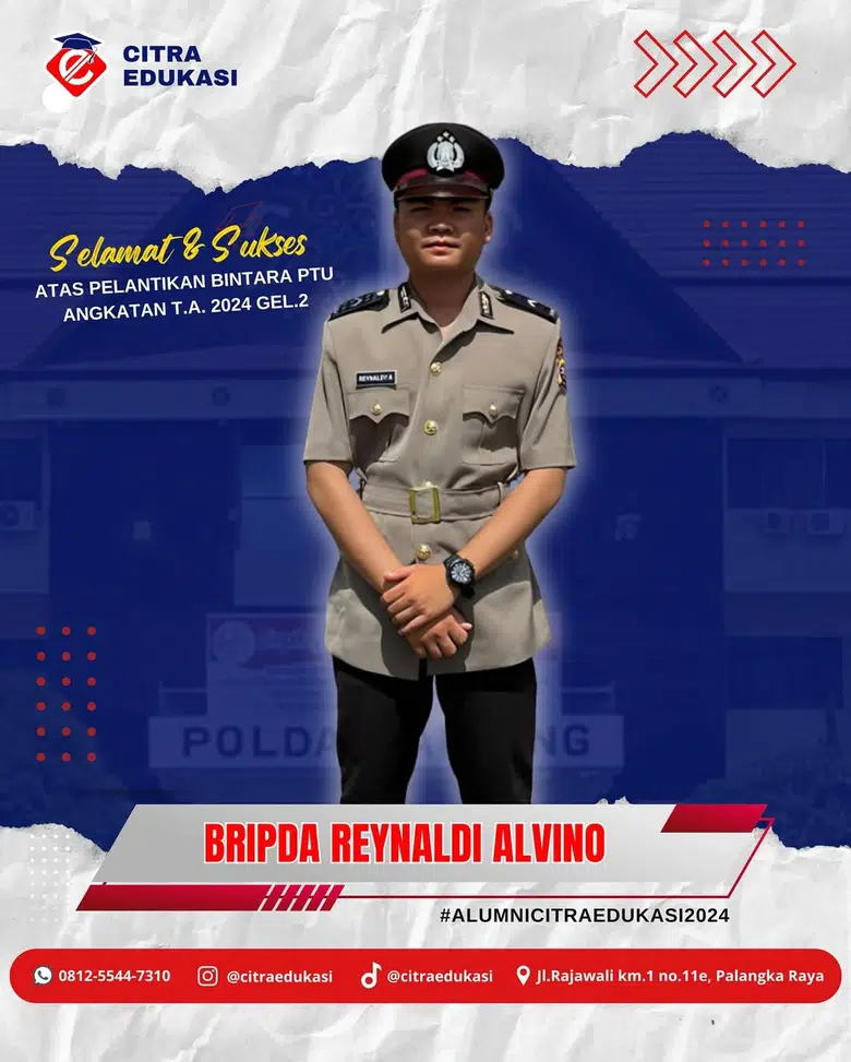 Alumni Citra Edukasi Bripda Reynaldi Alvino