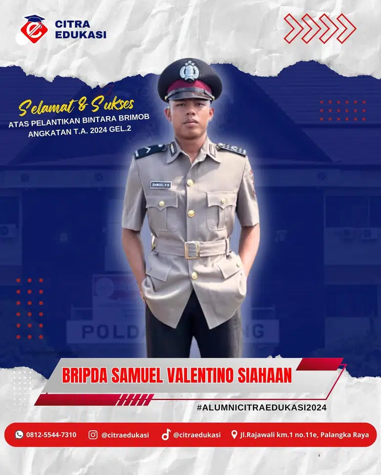 Alumni Citra Edukasi Bripda Samuel Valentino Siahaan