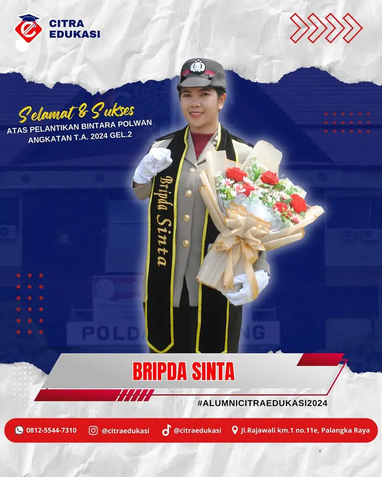 Alumni Citra Edukasi Bripda Sinta