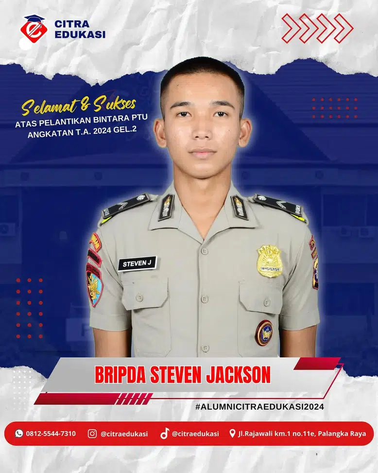 Alumni Citra Edukasi Bripda Steven Jackson